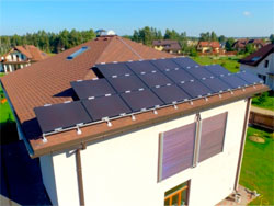 Солнечные батареи на доме